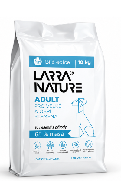 Larra Nature Adult pro velká a obří plemena – Bílá edice