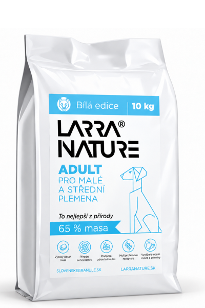 Larra Nature Adult pro malá a střední plemena – Bílá edice