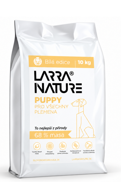 Larra Nature Puppy pro všechna plemena – Bílá edice