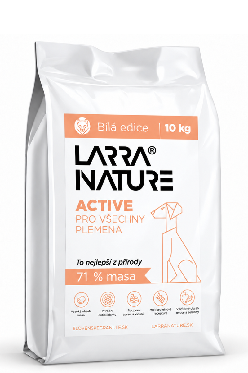 Larra Nature Active pro všechna plemena – Bílá edice