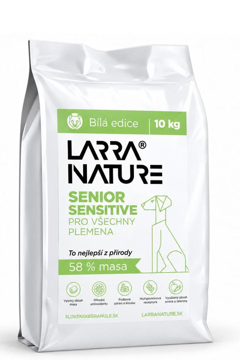 Larra Nature Senior & Sensitive pro všechna plemena – Bílá edice